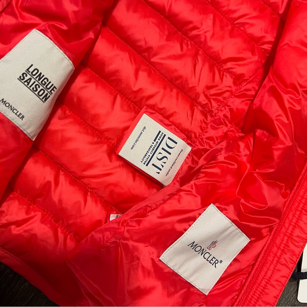 MONCLER**Red Hooded Jacket/ Coat***Age 10 $890 - Picture 6 of 9
